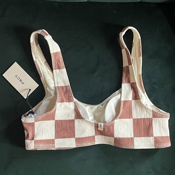 P&Co Women's checkered bikini top UK 8 - Picture 3 of 6
